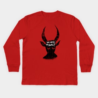 Date with the devil Kids Long Sleeve T-Shirt